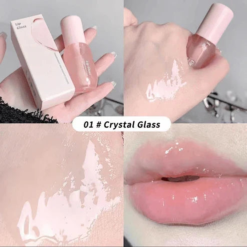 Moisturizing Lip Balm, 2 Counts/Set Hydrating Glossy Lip Glaze Stick Plumping Lip Oil for Women