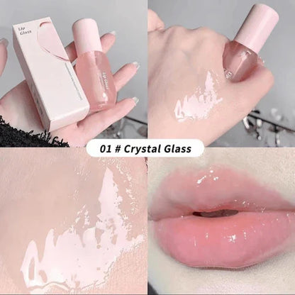 Moisturizing Lip Balm, 2 Counts/Set Hydrating Glossy Lip Glaze Stick Plumping Lip Oil for Women