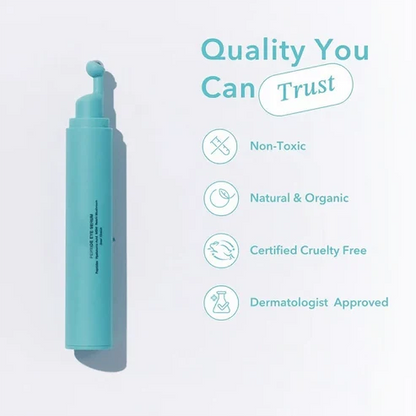 Peptide Eye Serum - Cooling Rollerball Under Eye Serum for Puffiness Dark Circles & Wrinkles