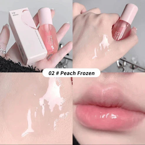 Moisturizing Lip Balm, 2 Counts/Set Hydrating Glossy Lip Glaze Stick Plumping Lip Oil for Women