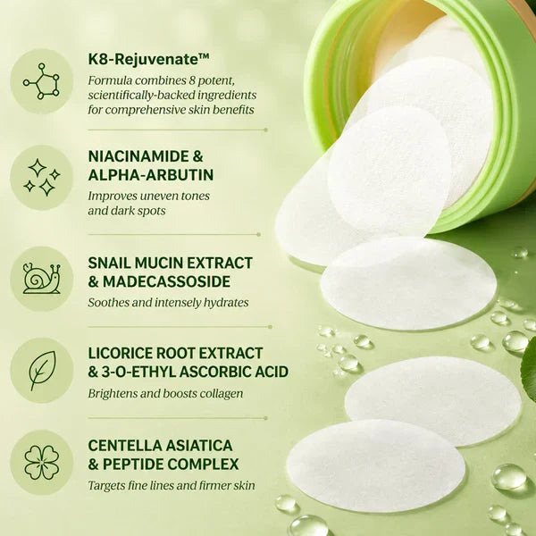 Dark Spot Corrector Pads for Face | Korean Toner Pads for Hyperpigmentation