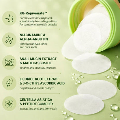 Dark Spot Corrector Pads for Face | Korean Toner Pads for Hyperpigmentation