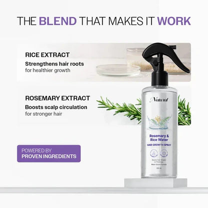 Rosemary Water with Rice Water | 100% Natural Extract