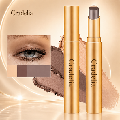 3 in 1 Easy Eyeshadow Stick for Beginners Waterproof Longwear Shimmer Makeup Set