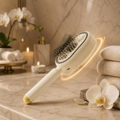 Essential Oil Mist Air Cushion Massage Comb Self Cleaning Anti Static Hair Care Brush