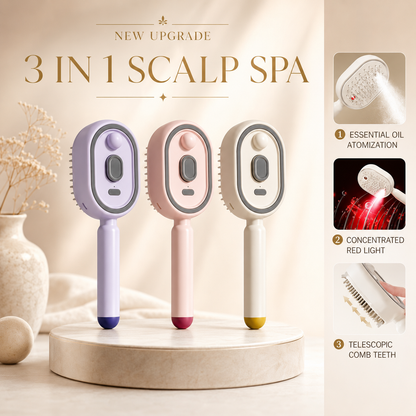 Essential Oil Mist Air Cushion Massage Comb Self Cleaning Anti Static Hair Care Brush