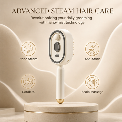 Essential Oil Mist Air Cushion Massage Comb Self Cleaning Anti Static Hair Care Brush