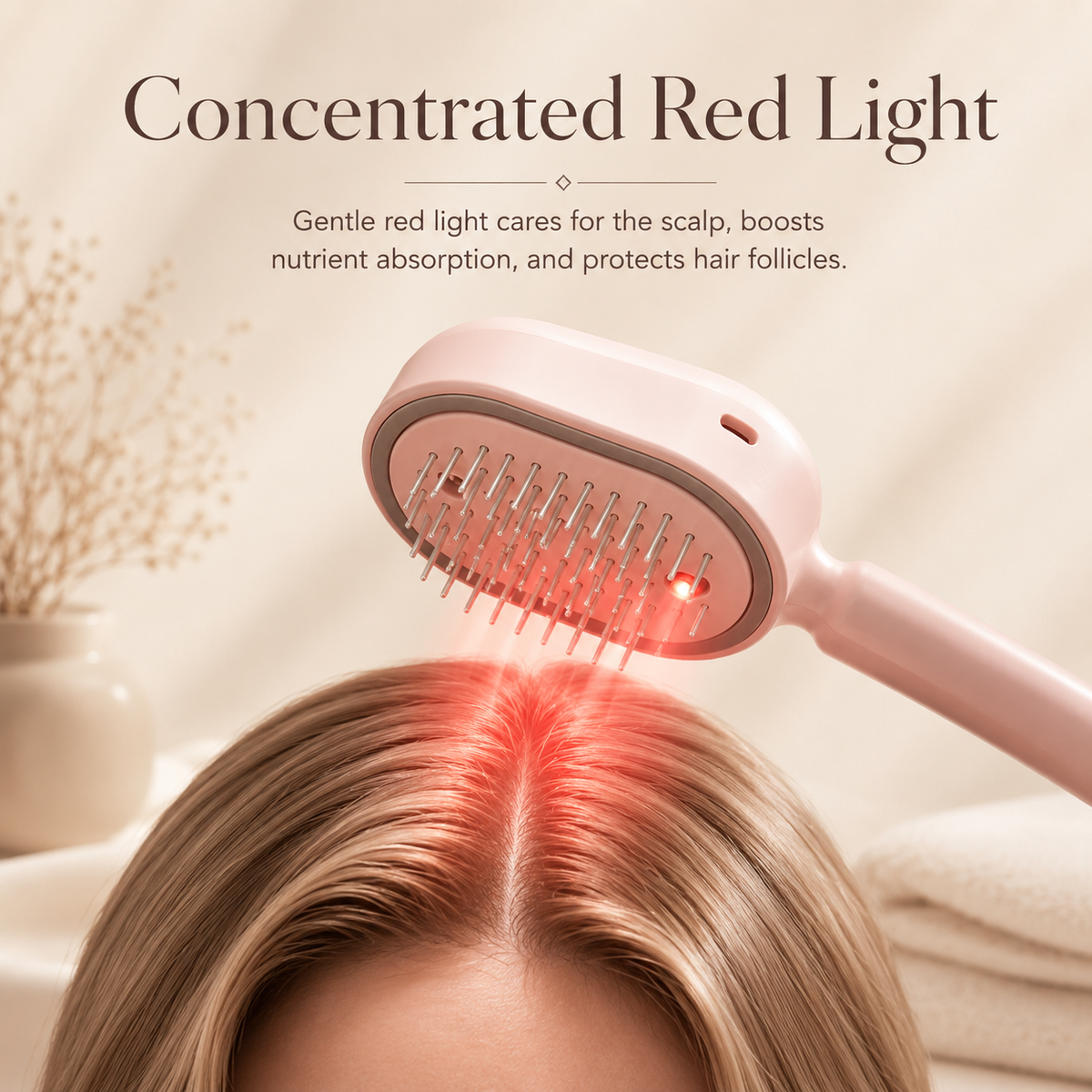 Essential Oil Mist Air Cushion Massage Comb Self Cleaning Anti Static Hair Care Brush