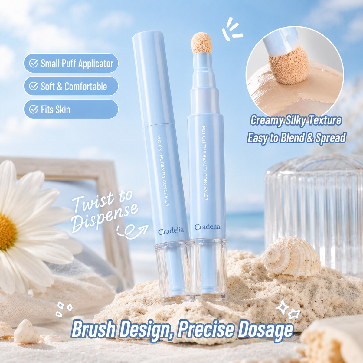 Matte Concealer Foundation Powder for Flawless Skin