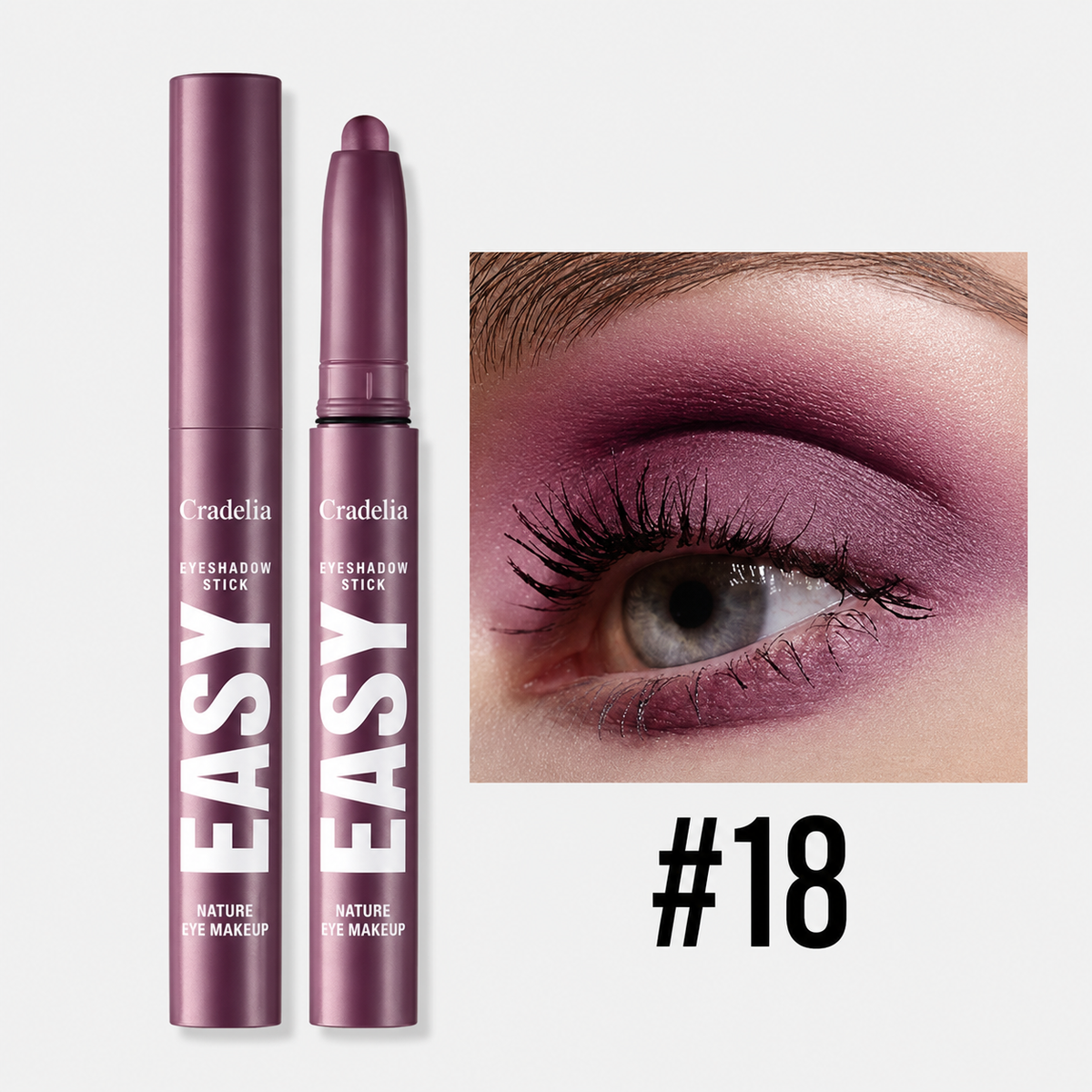 Creamy Eyeshadow Stick Long Wear Matte Metallic Chrome