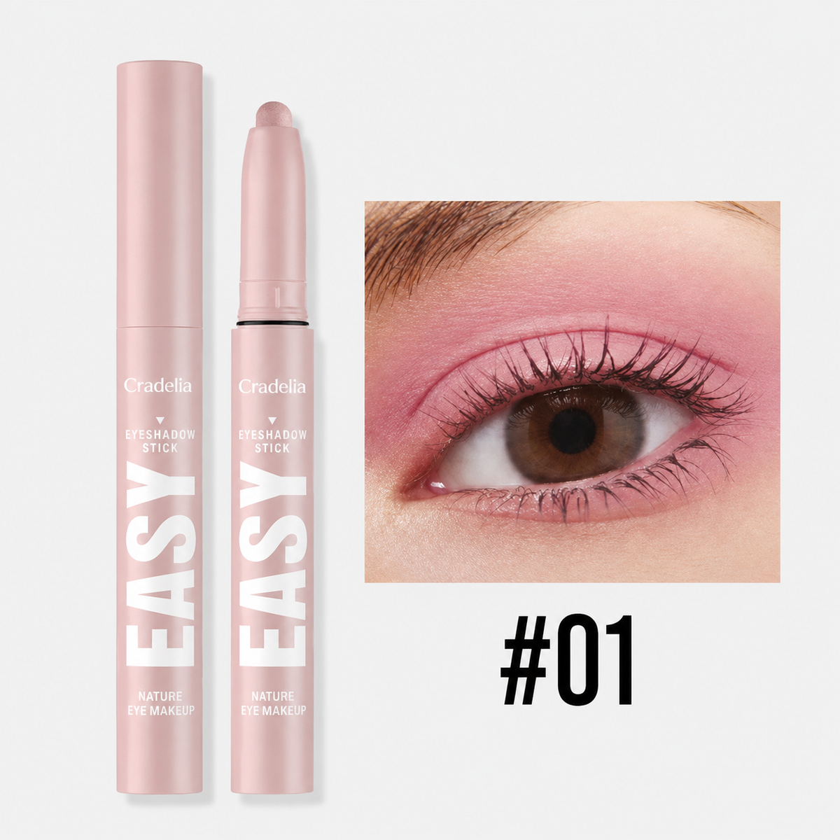 Creamy Eyeshadow Stick Long Wear Matte Metallic Chrome