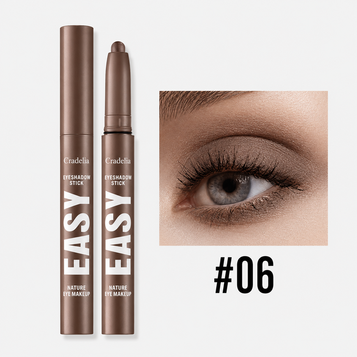 Creamy Eyeshadow Stick Long Wear Matte Metallic Chrome