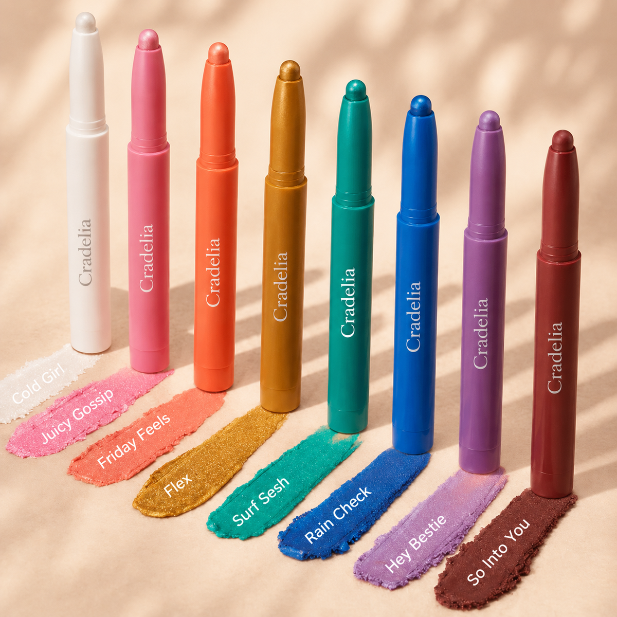 Creamy Eyeshadow Stick Long Wear Matte Metallic Chrome
