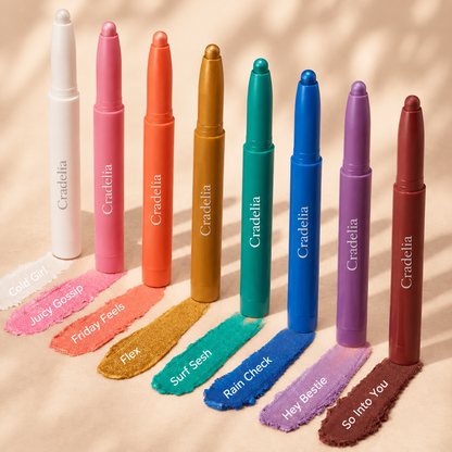 Creamy Eyeshadow Stick Long Wear Matte Metallic Chrome