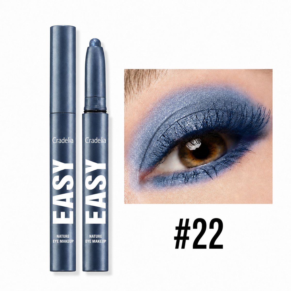 Creamy Eyeshadow Stick Long Wear Matte Metallic Chrome